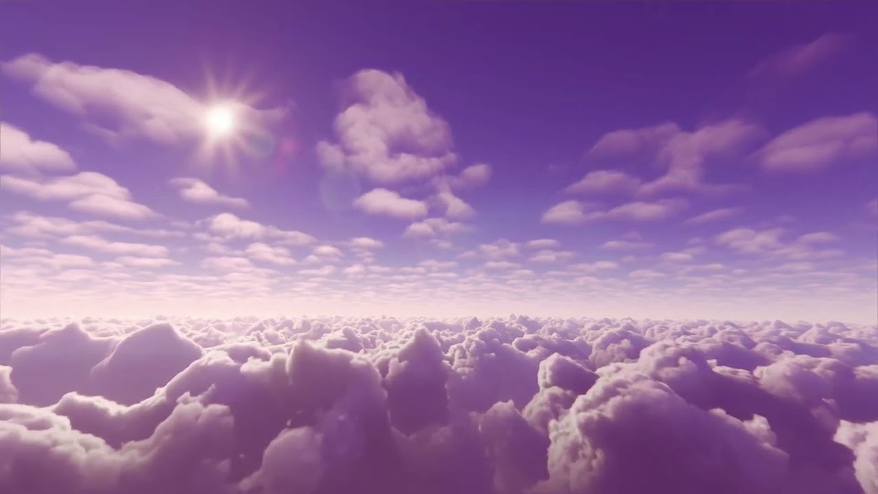 Purple clouds relaxing for a good chill