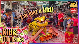 Lion Dance Performance By Kids @ Oloiya Petaling Street