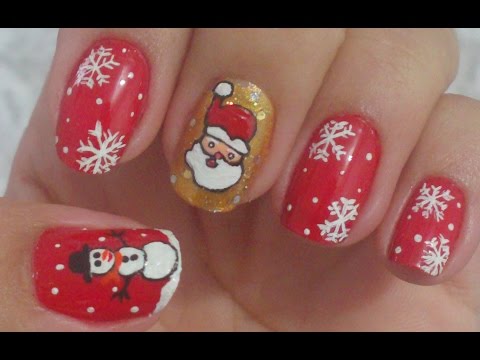 Unhas Decoradas Para o Natal Manual Bela e Simples