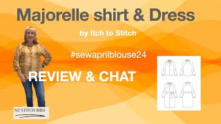 #sewaprilblouse24 -  Majorelle shirt and dress