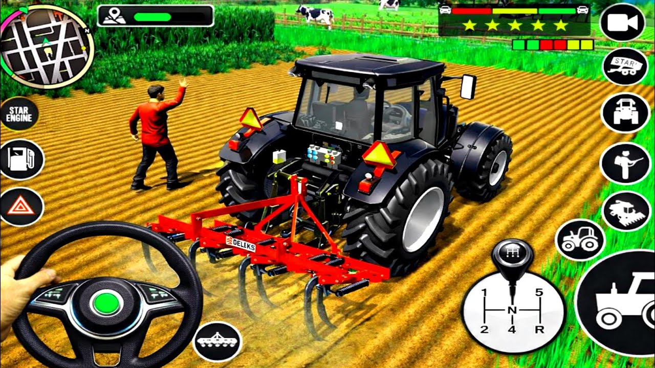 Modern Tractor Farming Driving Simulator 3D | New Tractor Games | Android Gameplay