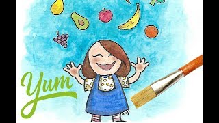 Cute Fruit Girl