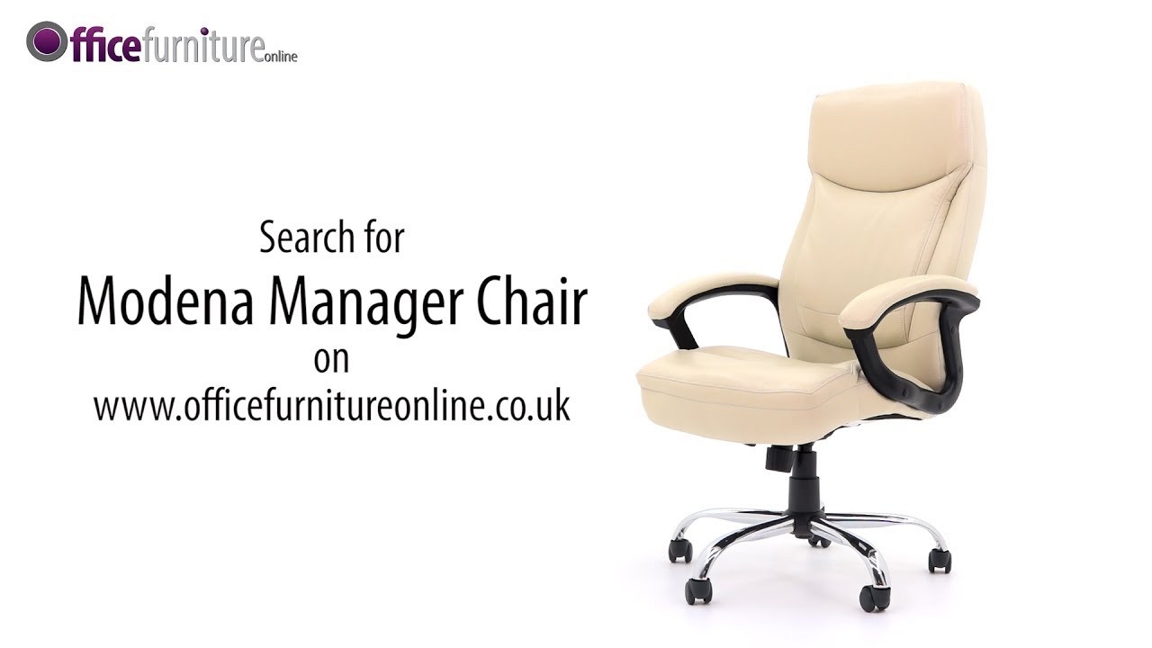 Modena High Back Manager Chair from YouTube