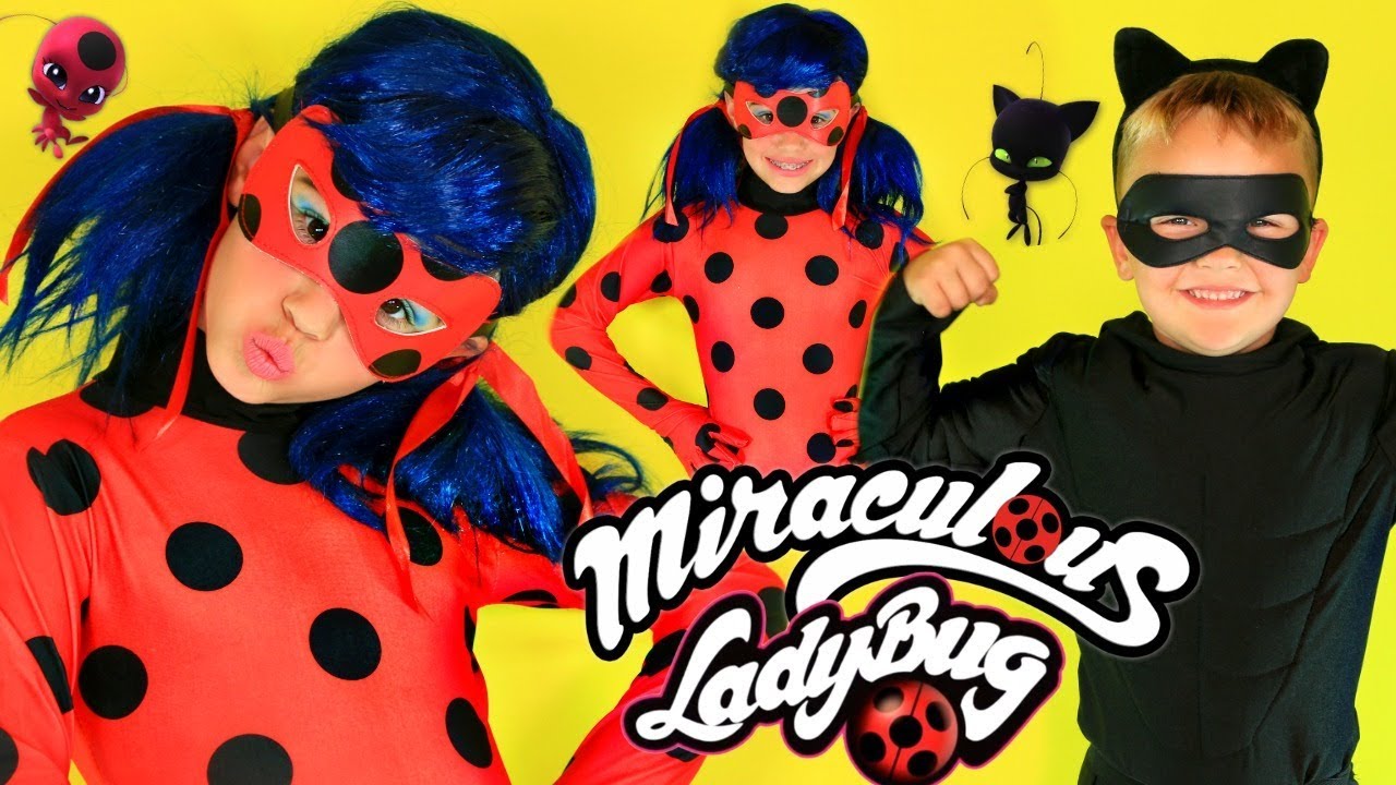 Miraculous Ladybug And Cat Noir Makeup And Costumes Youtube