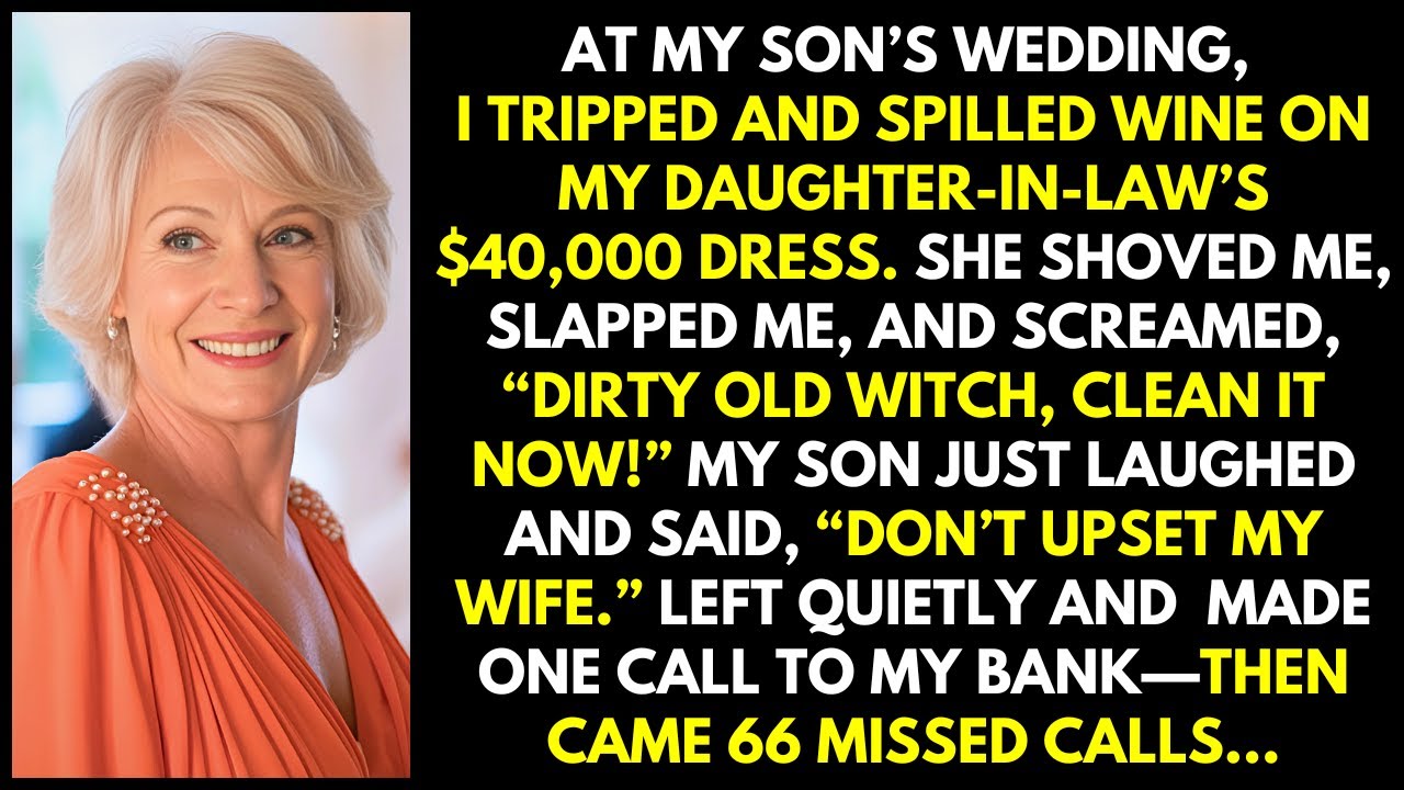 At My Son’s Wedding, My DIL Slapped Me, Screamed ‘Dirty Old Witch’—One Call To My Bank Made Them....
