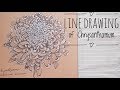Line Drawing | Chrysanthemum Flower