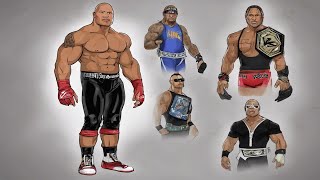 The Rocks Iconic Wrestling Gear Evolution - What Was His Most Memorable Look?