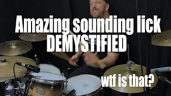 These four notes lead to an amazing sounding drum fill!