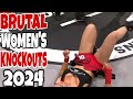 Womens most brutal knockouts in mma 2024