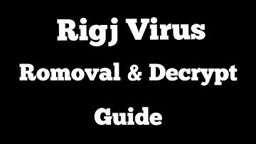 RIGJ (Ransomware) How to decrypt .Rigj  Files | .Rigj file recovery Guide