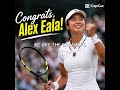 🇵🇭 HISTORY MADE! ALEX EALA STUNS THE TENNIS WORLD! 🎾🏆 @bongmaglantayofficial