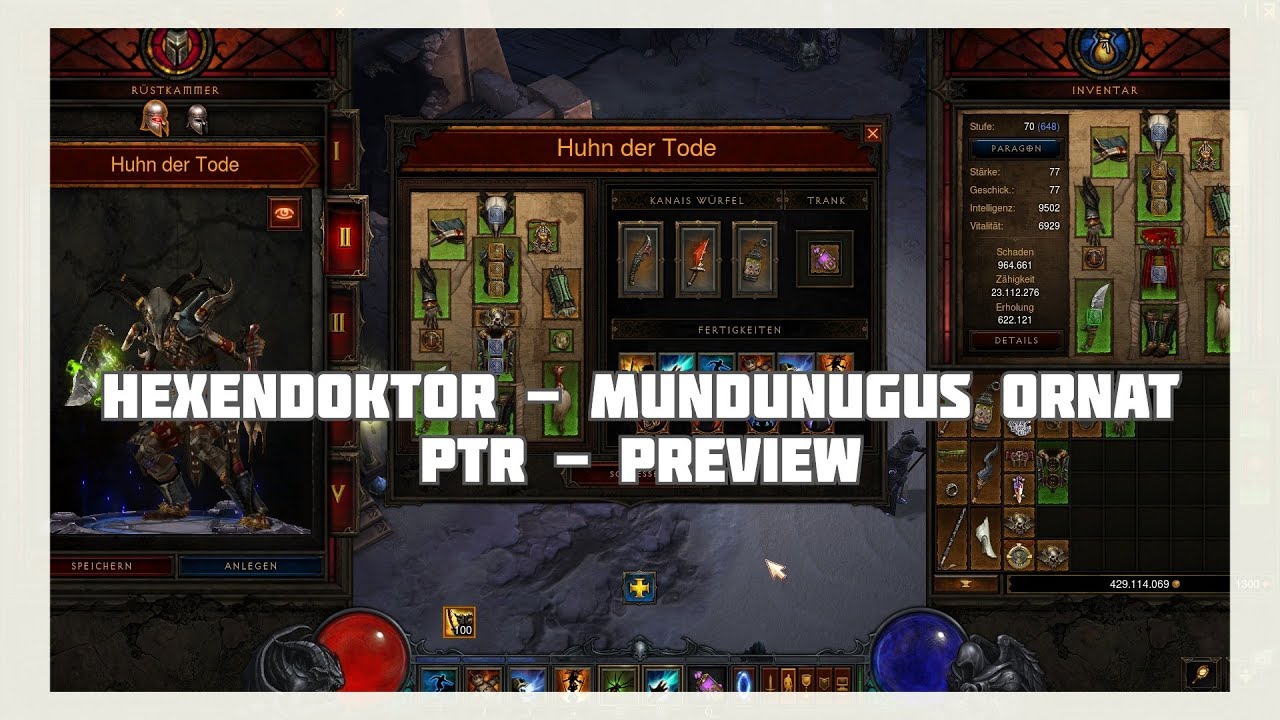 Diablo 3 - Hexendoktor: Mundunugus Ornat (PTR, Prfeview)