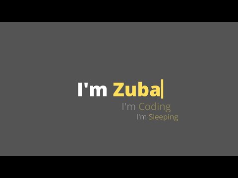 Text Typing Animation On Website Using HTML, CSS And JS | Auto Typing Effect on Website - Zubayer
