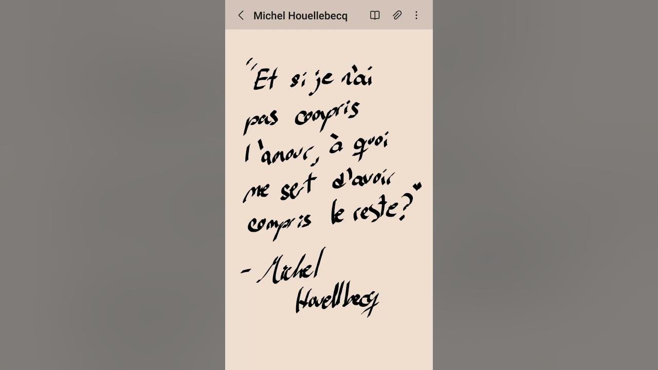 "Et si je n