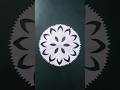 How to make Easy paper cutting designs flowers #paperart #papercrafts #art #flowers #snowflakes