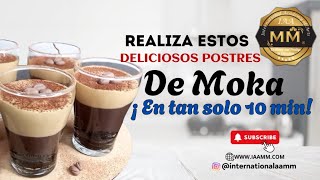 COMO HACER UNOS DELICIOSOS POSTRES DE MOKA EN SOLO 10 MINUTOS