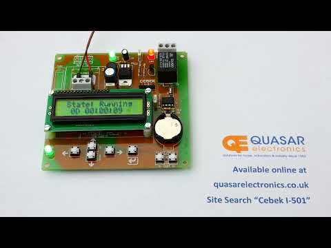 Cebek I-501 (CI501) - Long Duration Programmable Timer, 999 Day, Display, Relay, 12V