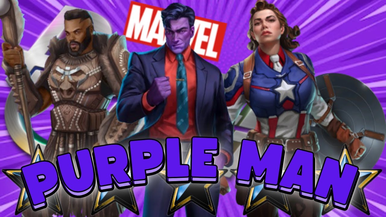 Marvel Puzzle Quest NEW 4S PURPLE MAN (ZEBEDIAH KILLGRAVE) , M'Baku