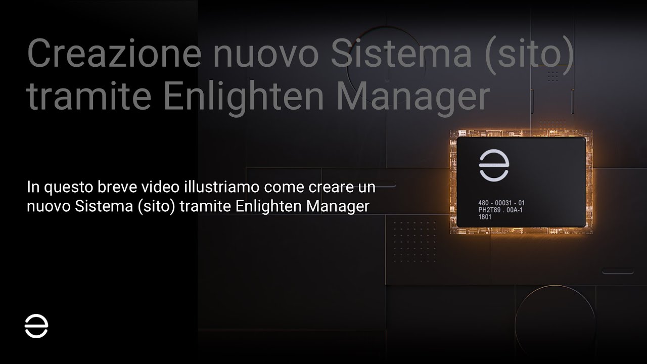 Nuovo Sito-Sistema Enphase Installer Portal - YouTube