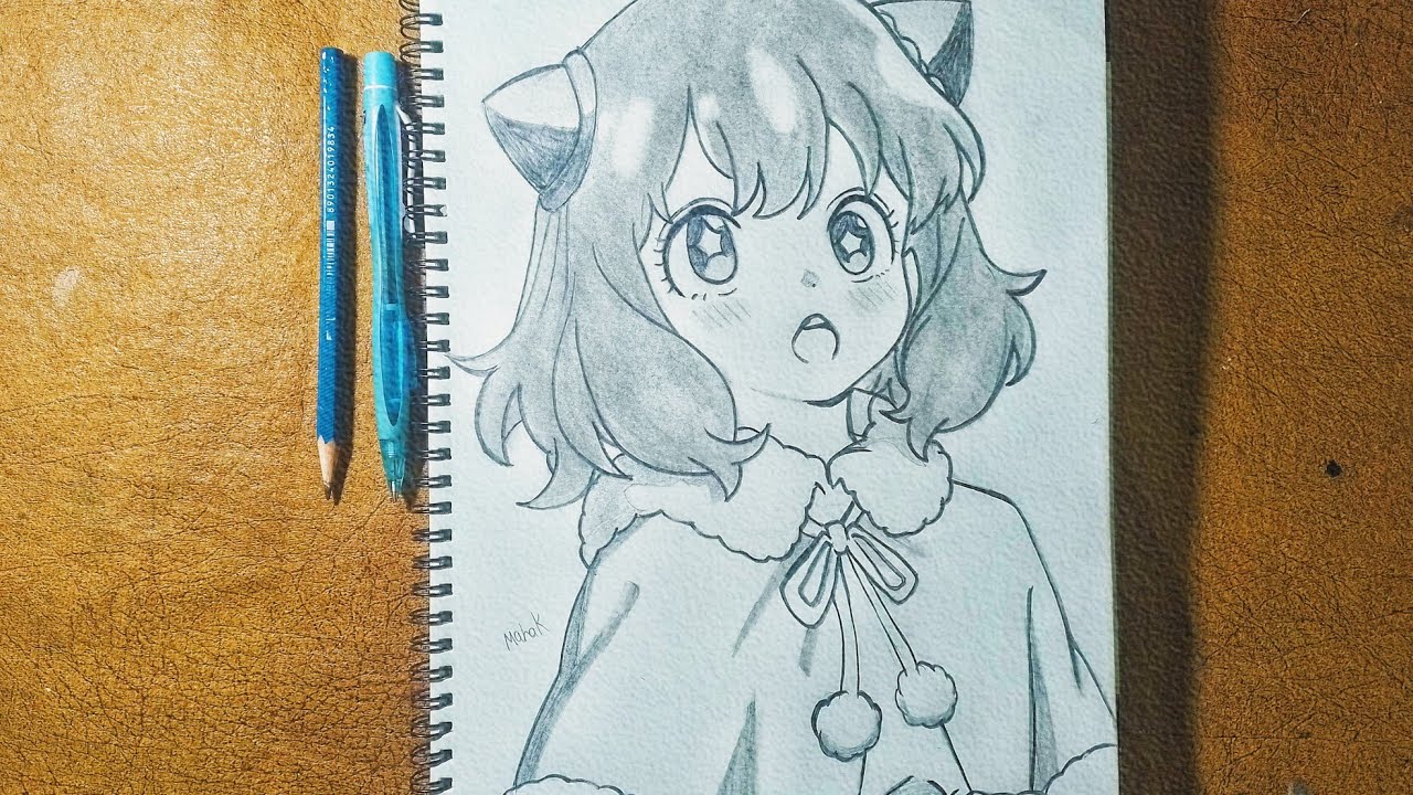 Drawing  anime spy x Family Anya | Easy anime drawing | 