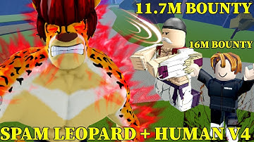 SPAM LEOPARD + HUMAN V4 AWAKENING SĂN 11.7M BOUNTY SIÊU BÁO NGOÀI SEVER THƯỜNG  | BLOX FRUIT