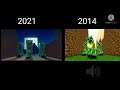 Minecraft creeper raps comparison new and old element animation version