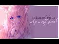 Asmr rescued by a shy wolf girl hair brushing  soft spoken personal attention