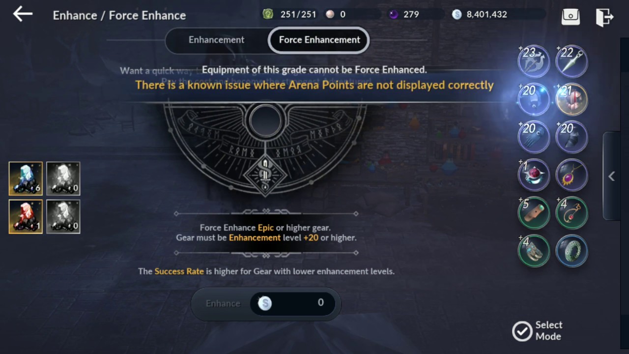 Force Enhancement Black Desert Mobile YouTube