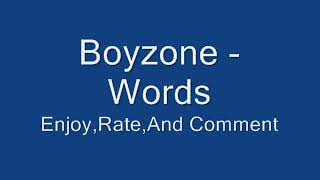 Boyzone-words full song Resimi