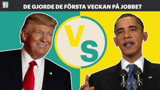 OBAMA VS TRUMP - de här gjorde de första veckan