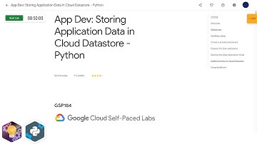 Qwiklabs | App Dev: Storing Application Data in Cloud Datastore - Python [GSP184]