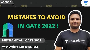 MISTAKES TO AVOID IN GATE 2022 ! BY ADITYA GUPTA SIR ( EX-IES )