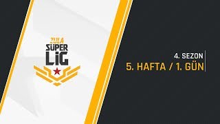 Zula Süper Li̇g 5. Hafta 1. Gün Karşilaşmalari