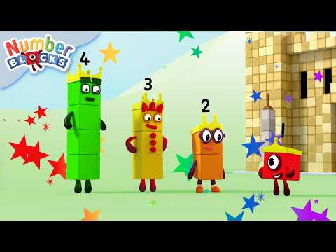 أغاني الرياضيات مع نمبربلوكس 4 | مجموعة أغاني لتعليم العد للأطفال | رسوم متحركة للأرقام | نمبربلوكس