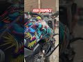 yamaha fzs 250🔥cartoon graphics light smoke #shorts #youtube #tranding #shortvideo #2023 #3d #video