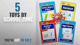 Top 10 School Zone Toys [2018]: School Zone Flash Cards Super Set Toddler Kids -- 4 Packs (ABC Flash