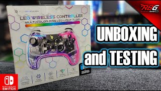 Tech Rebellion Wireless LED Light Nintendo Switch Controller Unboxing & Testing (From Burlington!)