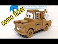 como fazer o Mater do filme carros com papelão