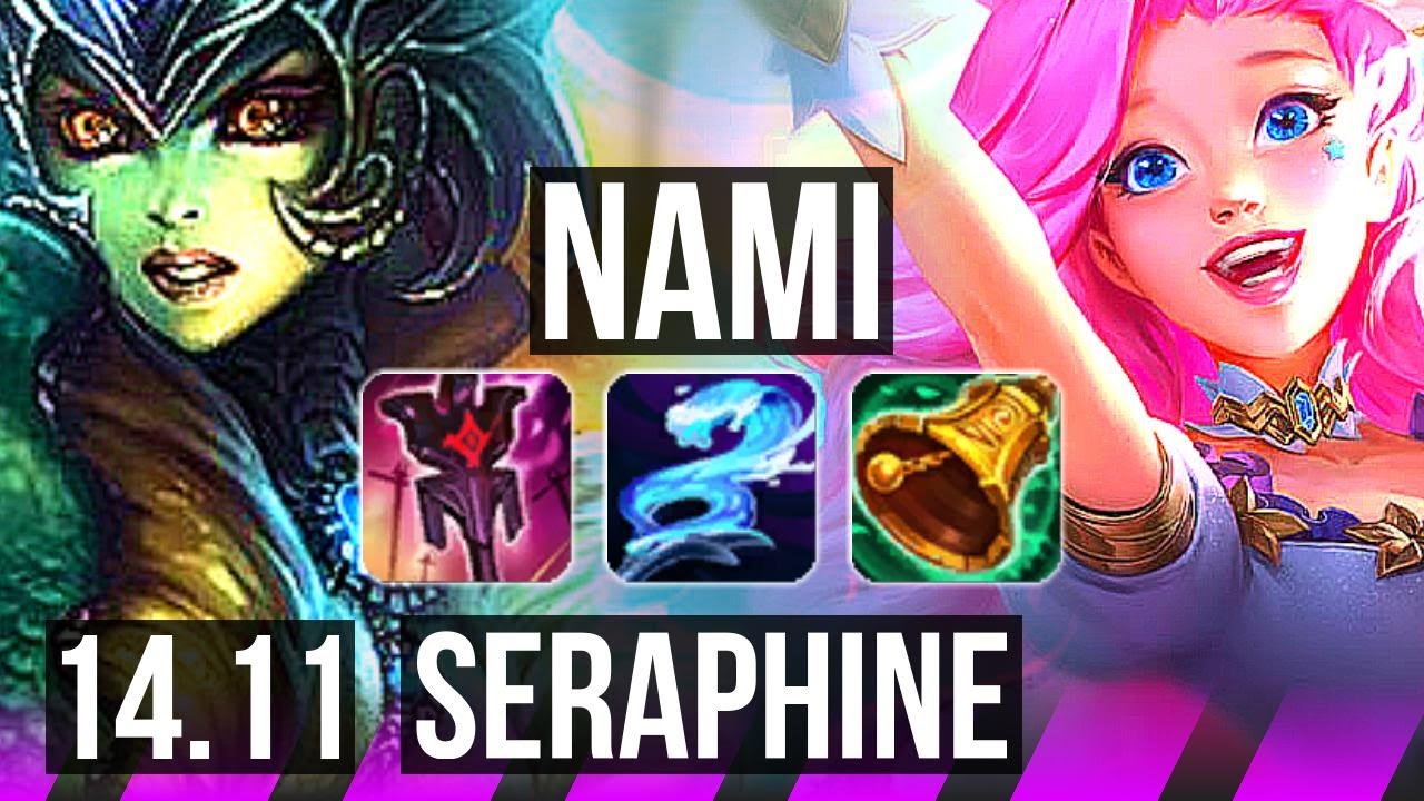 NAMI & Lucian vs SERAPHINE & Ashe (SUP) | 1/4/32, Rank 12 Nami | BR Challenger | 14.11