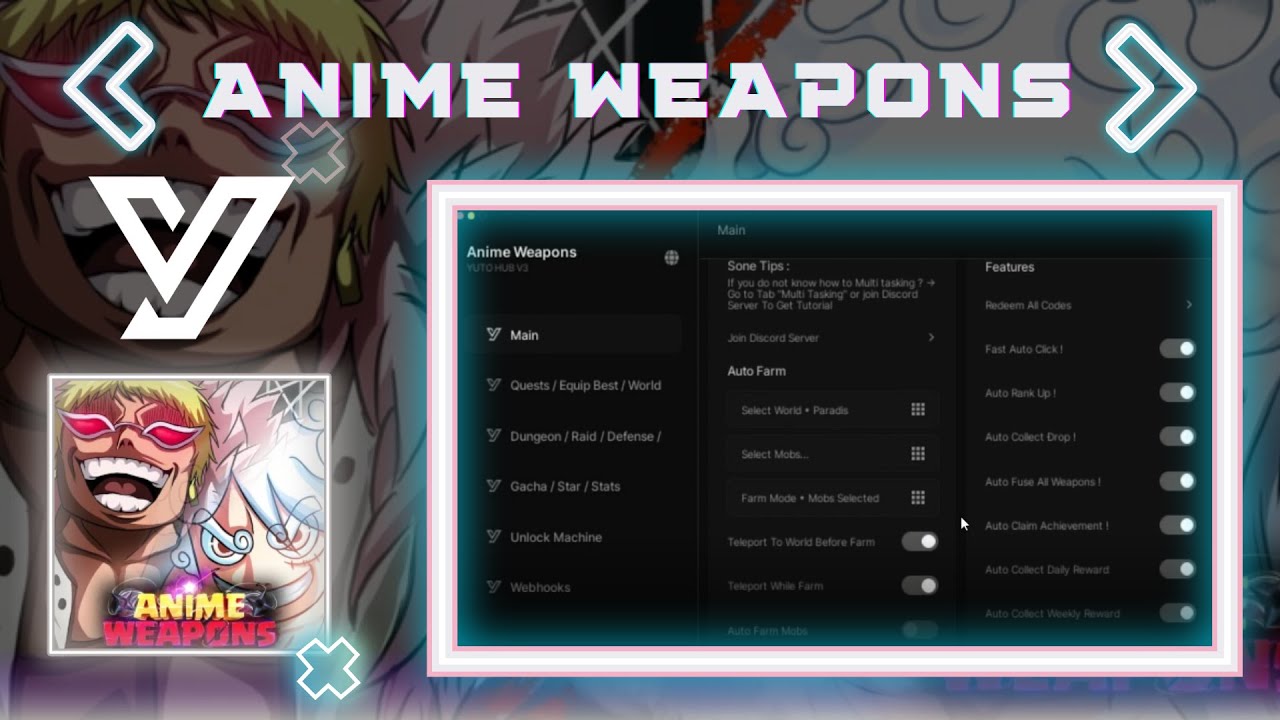 BEST Script [ 2x EVENT ] Anime Weapons | Auto Pirate Tower + Auto Quest ...