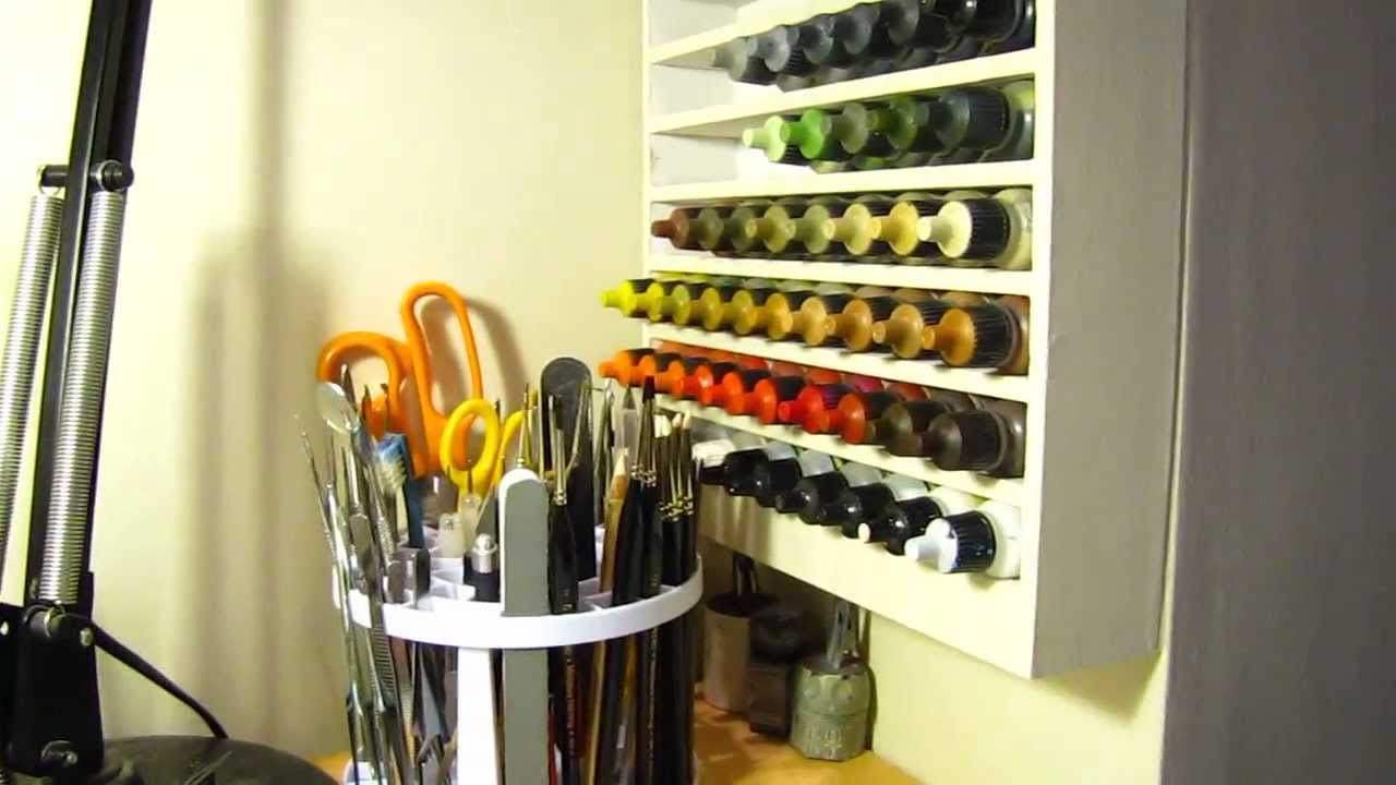 How to make a vallejo / reaper paint rack 