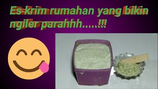 cara membuat es krim kacang hijau rumahan 2021