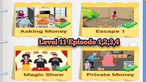 Crazy Brain Puzzle Level 11 Episode 1,2,3,4 Solution Walkthrough 