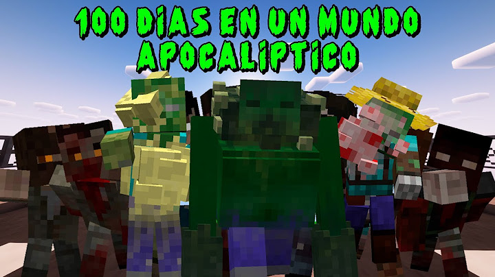 Sobreviví 100 días en un mundo apocalíptico en Minecraft  💀🍓