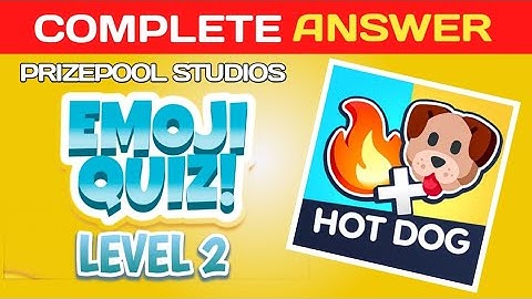 Emoji Quiz, Level 2 complete answer @brainitquizzes  #emoji