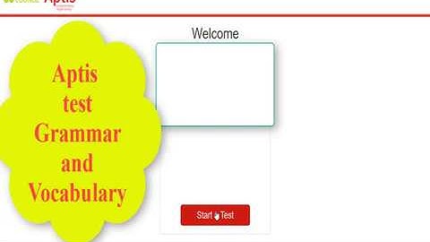 Aptis test grammar and vocabulary