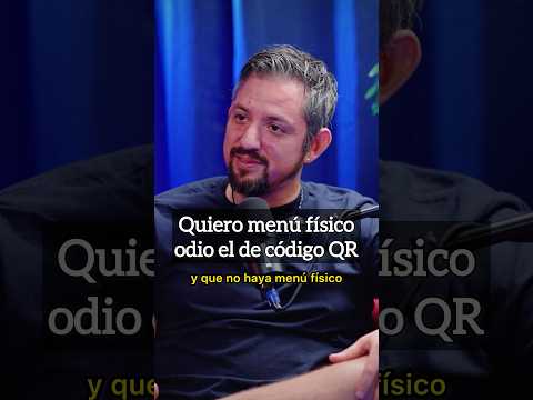 Prefiero menú físico que el de código QR.