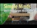 Simple Minds - Don't You Forget About Me guitar lesson