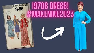 1970s Dress Simplicity 8418