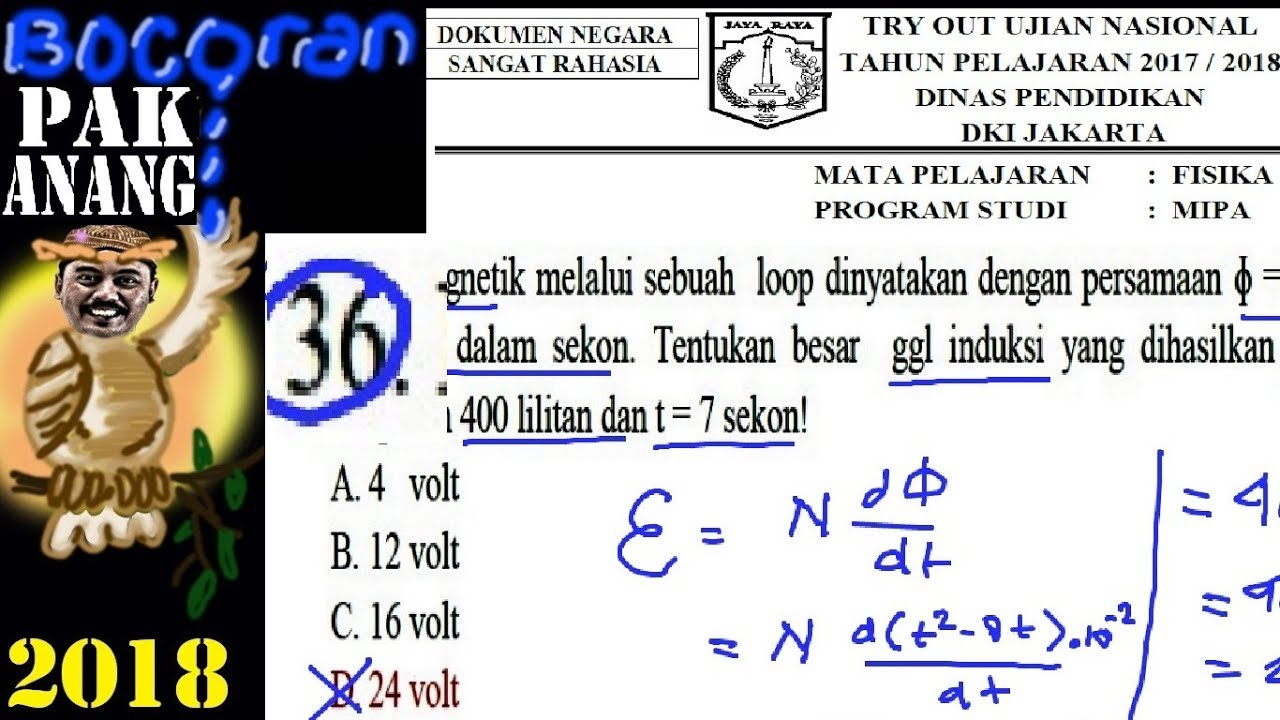 Soal Dan Pembahasan Induksi  Magnetik  Dunia Sekolah ID